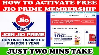 HOW TO ACTIVATE JIO FREE PRIME MEMBERSHIP VERY EASY USING MY JIO screenshot 5