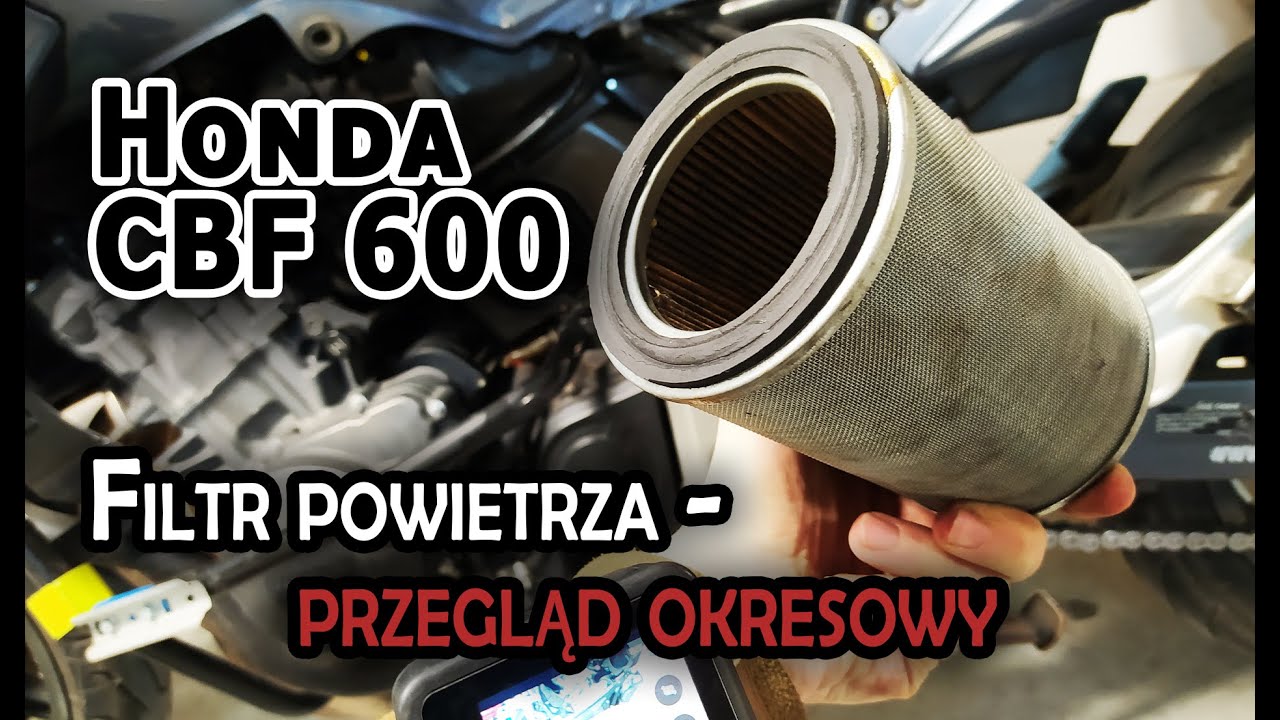 Honda CBF 600 (PC38) | Filtr powietrza - przegląd okresowy | Instrukcja