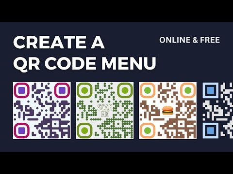 Create a QR Code for a Restaurant Menu - FREE