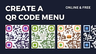 Create a QR Code for a Restaurant Menu - FREE