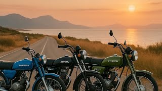 картинка: Путешествие к морю  на трёх мопедах.