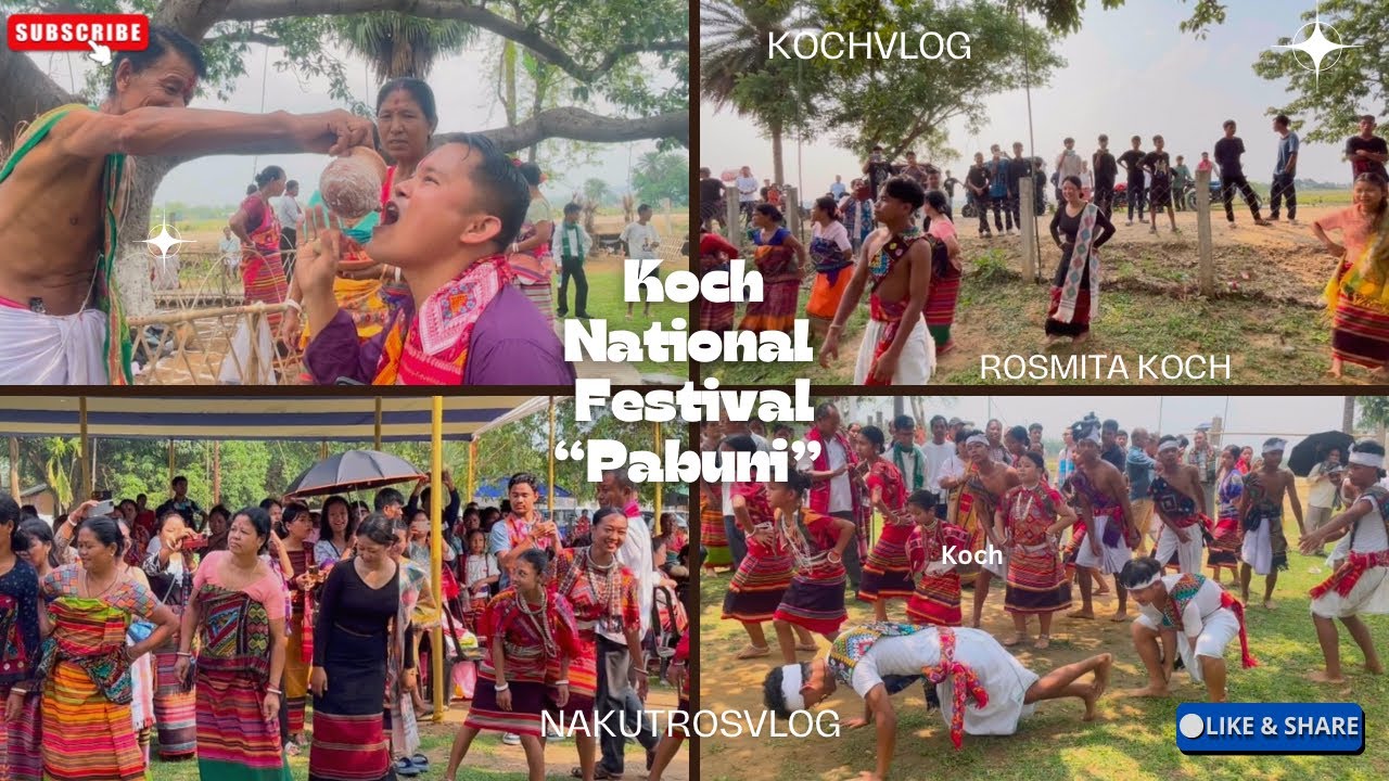 Koch National Festival “Pabuni” ❤️✨| GandiPara | Kochgirlvlog | Koch Tradition | Villagelifestyle |