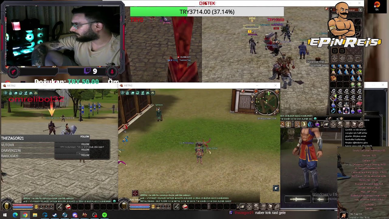 Metin2 TR Lucifer alptugya boydan yayın  Kahraman Soylu Atılır Element Atılır