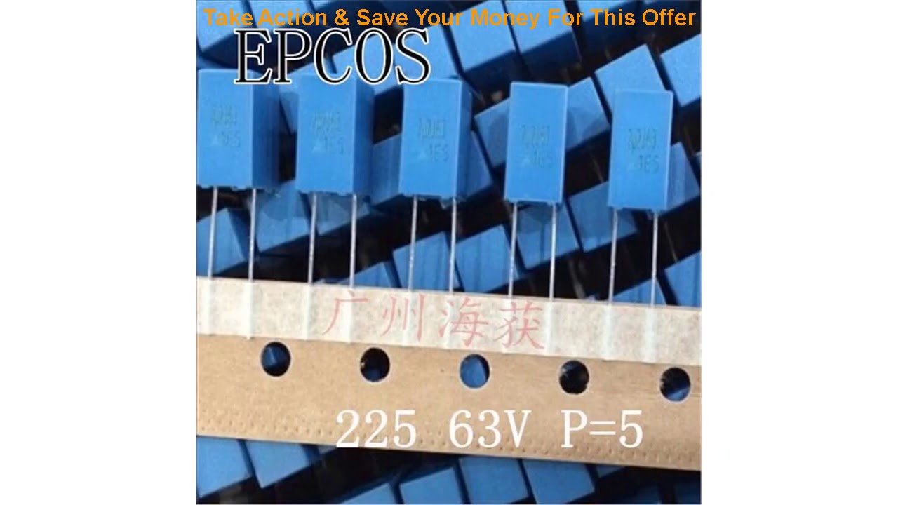 Review 2019 hot sale 20PCS/50PCS EPCOS 225 63V 2.2UF 63V 225 Correction Capacitor free shipping