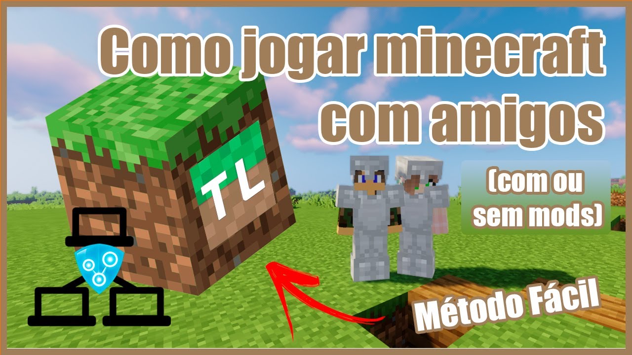 Como Jogar Minecraft (Tlauncher) com seus amigos com e sem MODS 