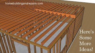 Ceiling Joist Framing Ideas For L-Shaped Floor Plan Design - New Home Construction