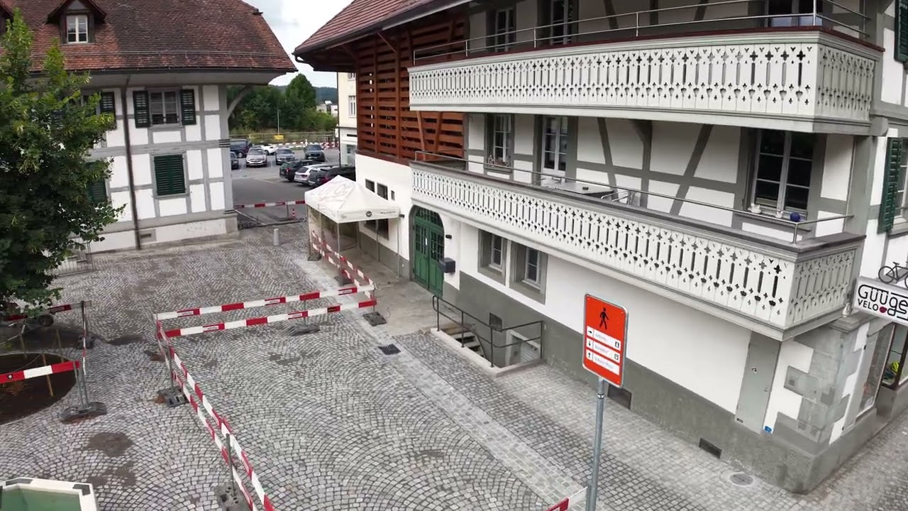 2025-07-27 Ortsdurchfahrt Laupen, Phase 5.1. Einen Tag vor Wiedereröffnung nach Sanierung