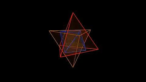 All 5 Platonic solids nested