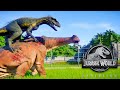 Nigersaurus Death Animation vs All Carnivores in Jurassic World Evolution | Dinosaurs Fighting