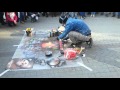 Уличный художник на площади восстания Санкт Петербург 2016