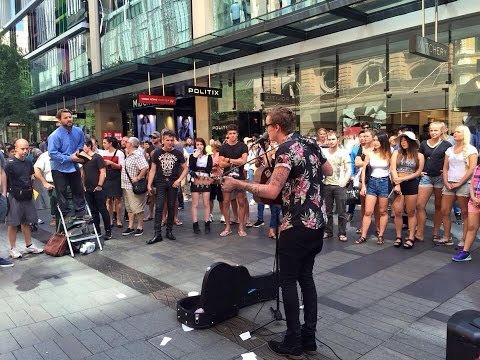 Busker (Yahnn) Stands Up To Anti LGBT Preacher On Mardi Gras!