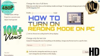 Apply reading mode on PC or laptop ( no any software required ) screenshot 1