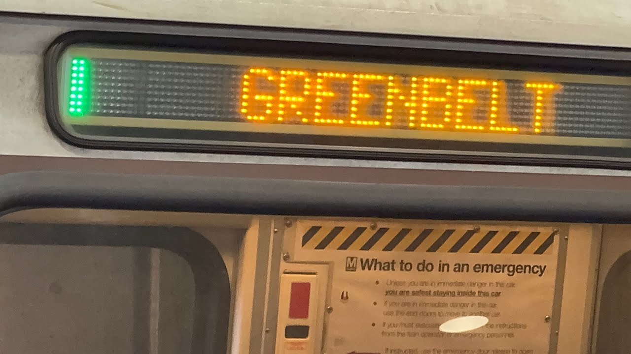 WMATA Subway: Breda 3k Series 🟢Green Line🟢 Train from Branch Av to Greenbelt #2