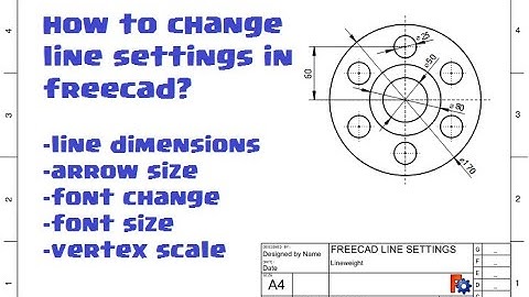How to Change Line Dimensions and Arrow Size in FreeCAD Techdraw Workbench?