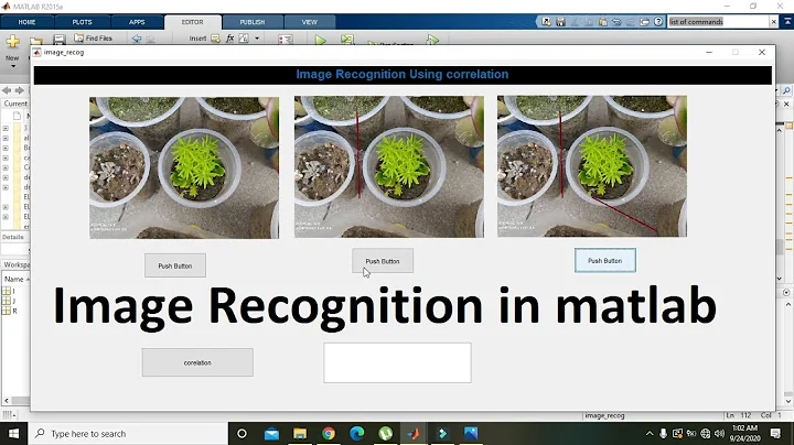 image recognition in matlab | how to compare and recognize an image in matlab (PART 1)