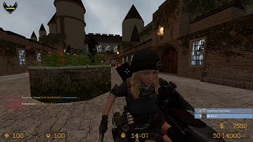 ZOMBIE ESCAPE MOD ON COUNTER-STRIKE: SOURCE, MAP: ZE_harry_potter, level 4, CSS