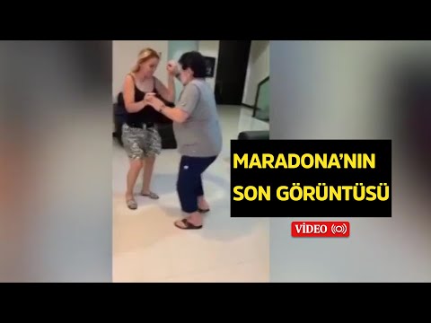 Efsane Futbolcu Maradona'nın son görüntüleri