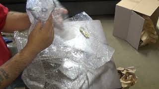 Unboxing Pulsar Elegance Gravity Fed Recycler Pulsar Gilded Glass Tree Bee Themed Tree Perc Dab Bong