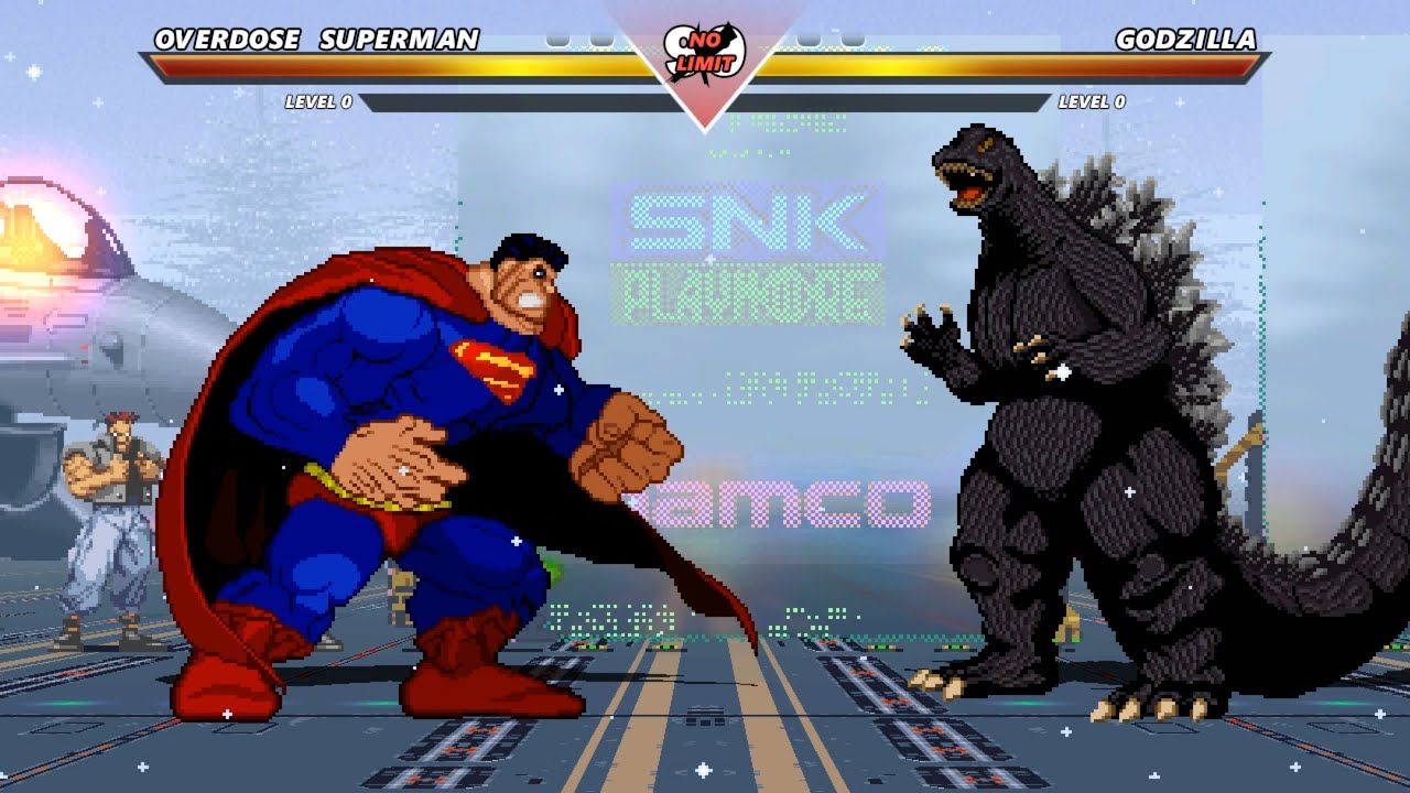 OVERDOSE SUPERMAN vs GODZILLA - Highest Level Incredible Epic Fight ...