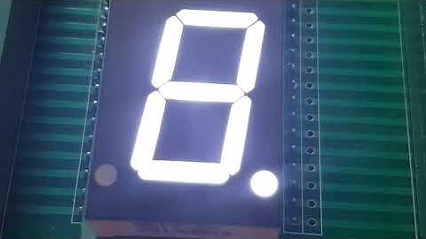 White LED 7 segment display from sales@szbabbitt.com