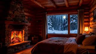 Winter Haven: Sophisticated Fireplace & Snow Ambience | 4K |