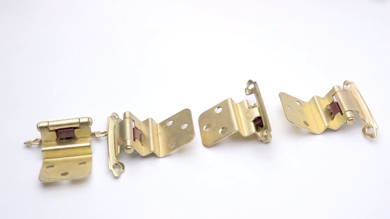 Soft Closing Hinges for Cabinet Satin Nickel Hidden Hinges | Goldenwarm