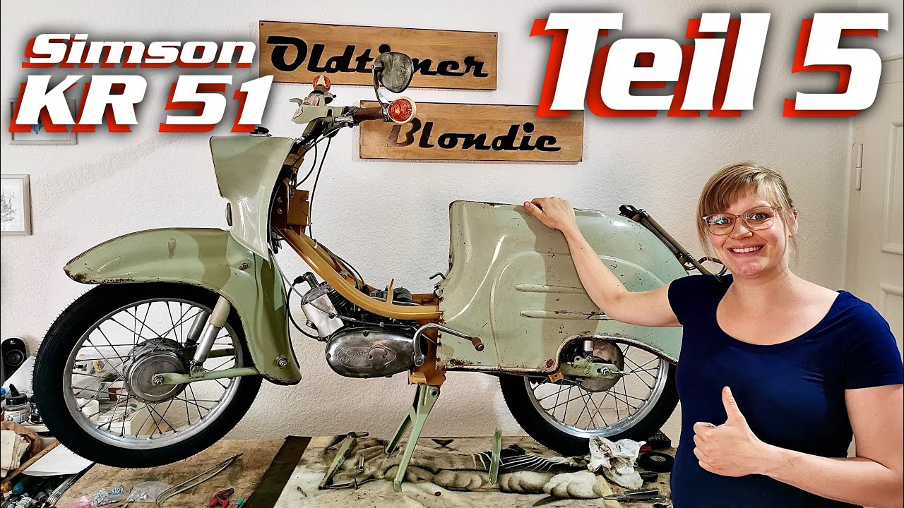 Simson Schwalbe Restauration Teil 5 Bj. 1964 Elektronik Einbau Besonderheiten Oldtimer Blondie