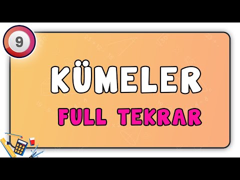 Kümeler Full Tekrar | Kümeler Konu Tekrarı Sınava Hazırlık 9.Sınıf Matematik | #9.sınıf #matematik