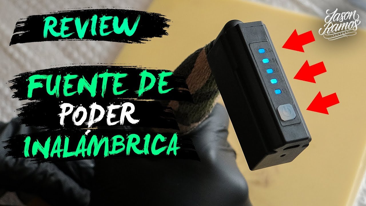 ⚡REVIEW Fuente de PODER INALÁMBRICA para TATUAR/Comprada en  /Wireless Tattoo Machine Battery 