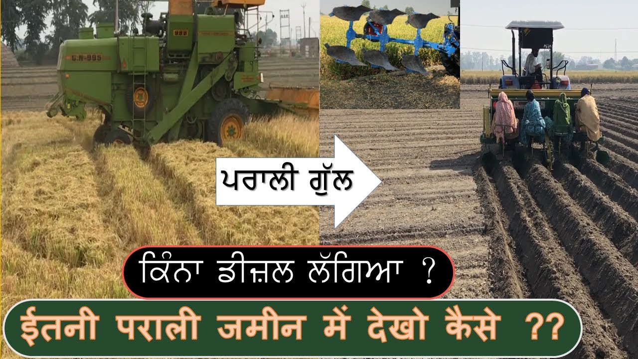 पराली ख़त्म ? कहाँ गईं देखो Full Straw, Diesel cost stubble management ਝੋਨੇ ਦੀ ਪਰਾਲੀ ਖਿਲਾਰਨ ਦਾ ਜੁਗਾੜ