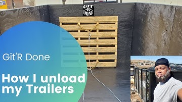 How I unload my trailers with a pallet!