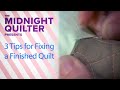 Hide Your Quilting Mistakes!