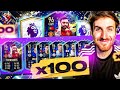 What do you get from 100 Guaranteed Premier League TOTS Upgrade Packs?