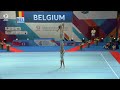 Sofie jaeken mirte vercauteren  lauren verbrugghe bel  2023 acro european champions allaround