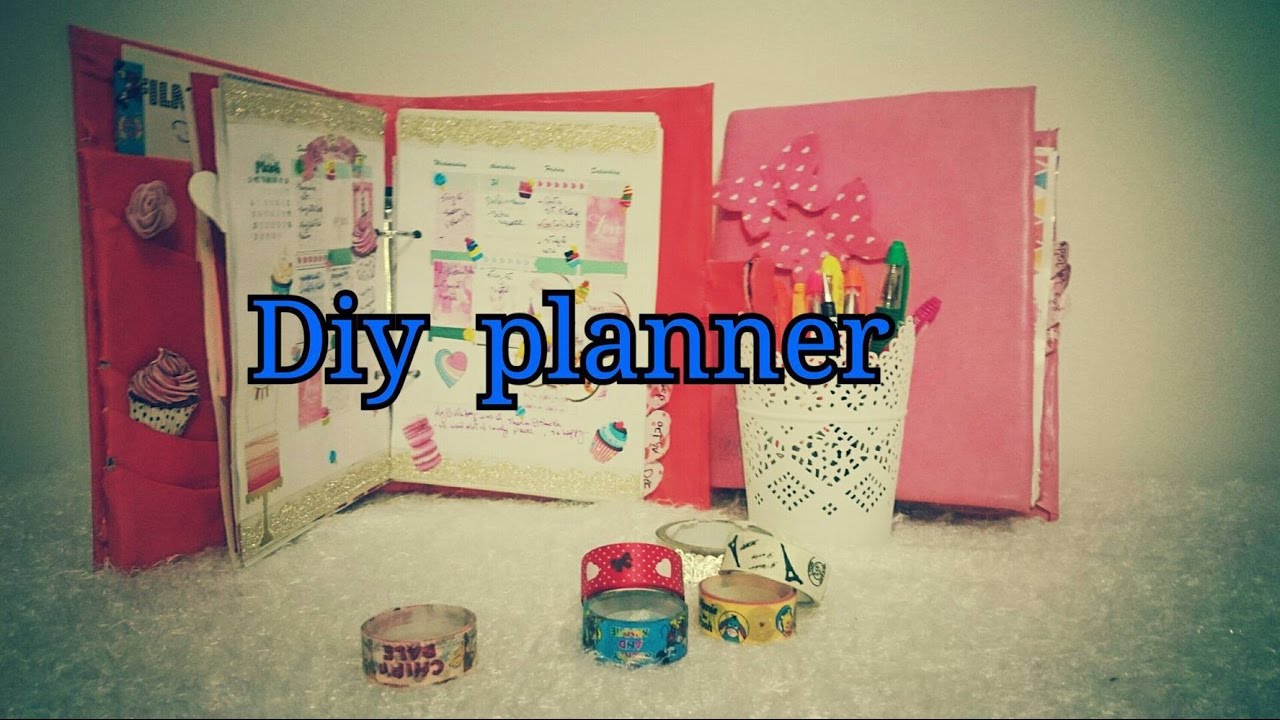Diy kikki k planner طريقه عمل اجنده 2017