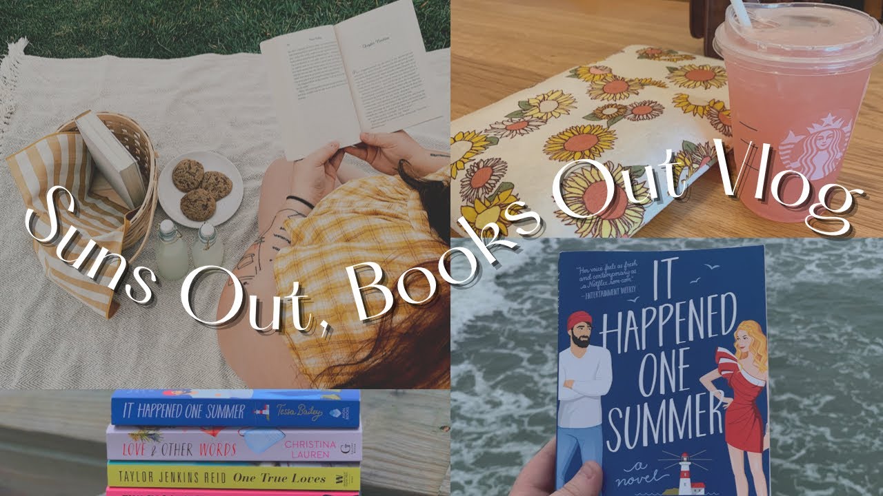 Suns Out, Books Out Reading Vlog☀️| book shopping, reading sprints, and a bookish picnic🧺