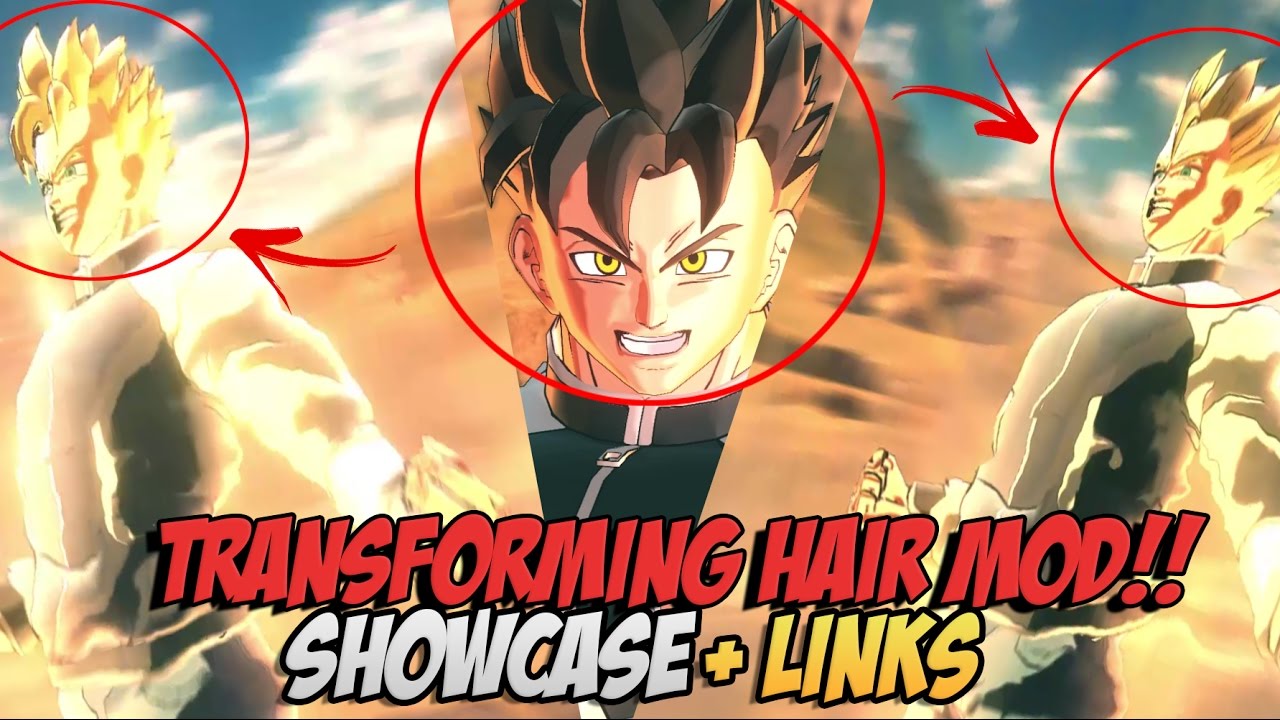 Dragonball Xenoverse 2 - Transforming Hair Mod - Showcase ...