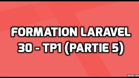 Formation Laravel 5 - 30 - Fichiers de langue - TP 1 (Raccourcisseur d