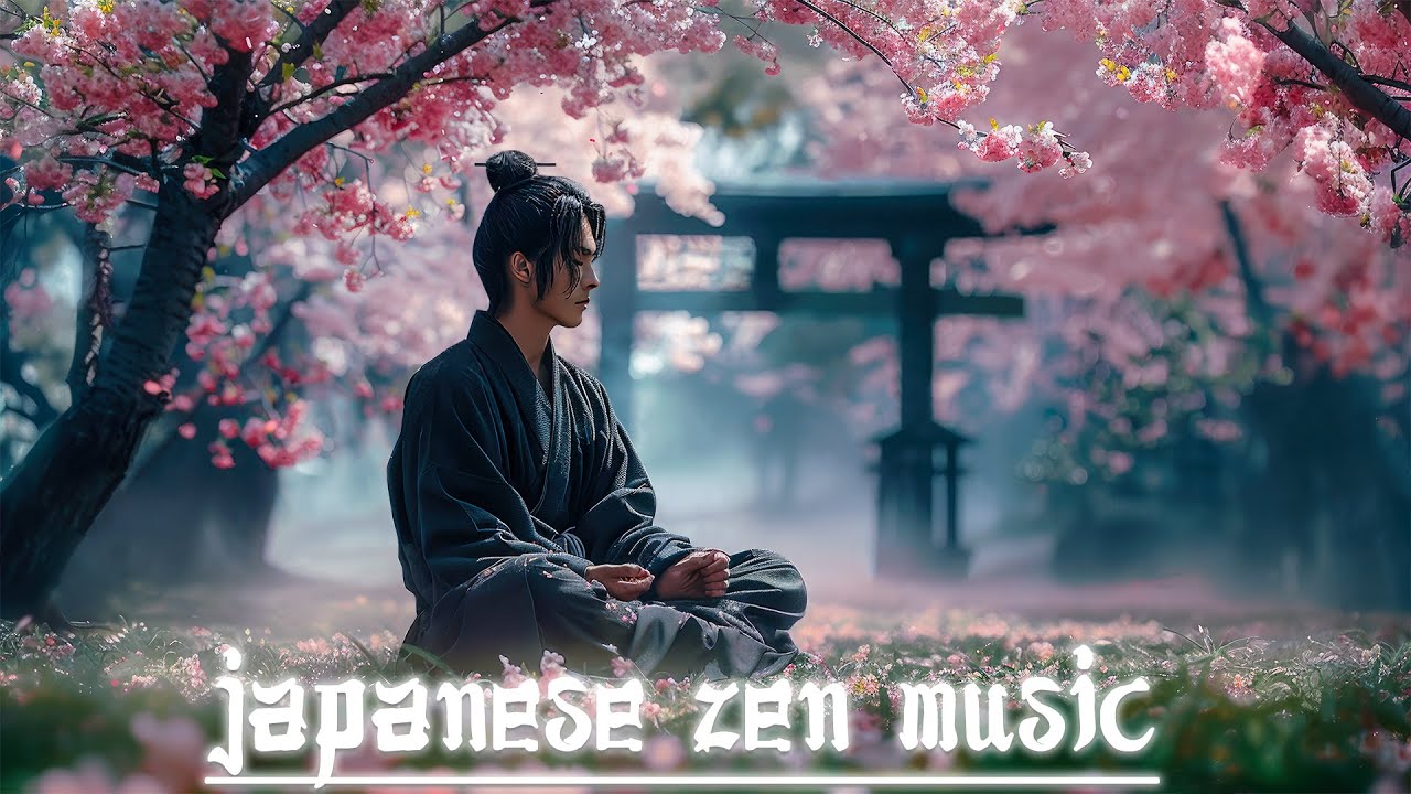Zen in Cherry Blossom Garden - Japanese Zen Music For Meditation, Deep ...