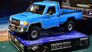 1/10 Rc car | Land Cruiser LC70 Killerbody  Boom Racing BRX01 Unboxing & Build & Test RUN