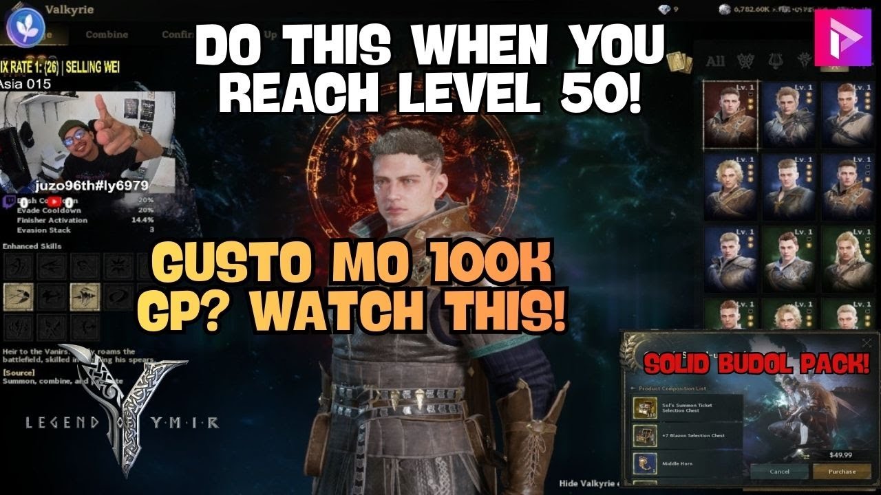 LEGEND OF YMIR : GUSTO MO UMABOT NG 100K GP? PANOORIN MO TO BROKIES!