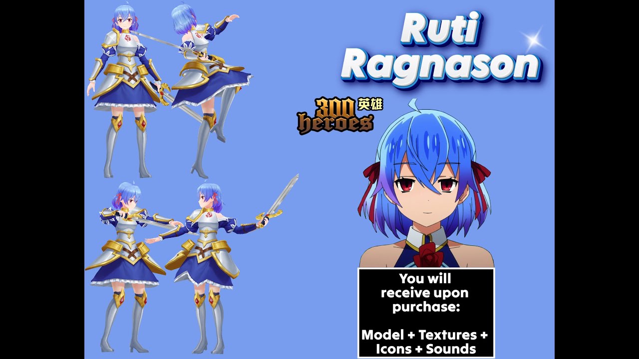 ruti-ragnason-300-heroes-model-warcraft-3-fbx-youtube