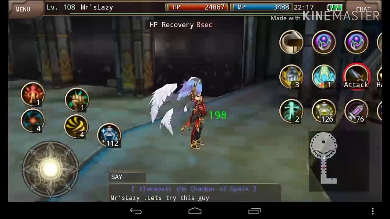 Iruna Monk test skills Lv320 on gatekeeper