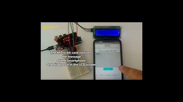 #display  on #lcd  #screen  a #message  transmitted to Micro:bit via #bluetooth #shorts