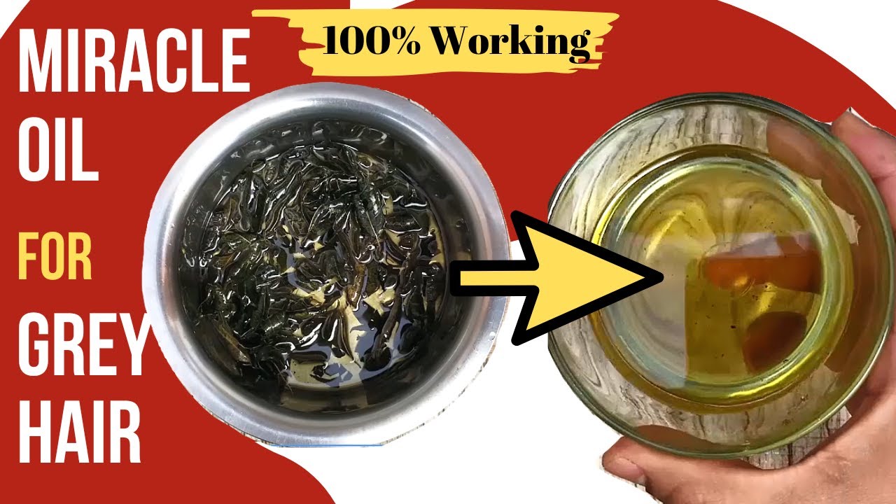 DAILY OIL TO REVERSE GREY HAIR DIY, works like miracle to treat