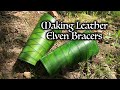 Making Leather Green Elven Bracers (Forearm Armor)
