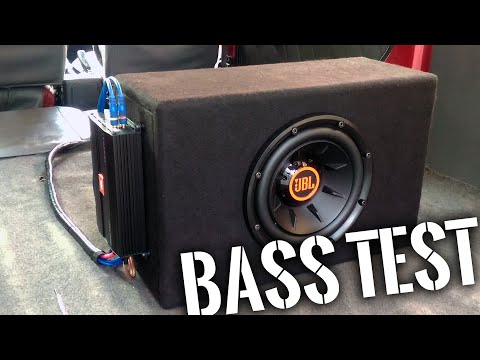 JBL Club 1024 & JBL Stage A3001 in Ported Wedge Box - BASS TEST