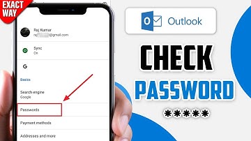 How to find outlook password in mobile 2025 | View, Check outlook Current password
