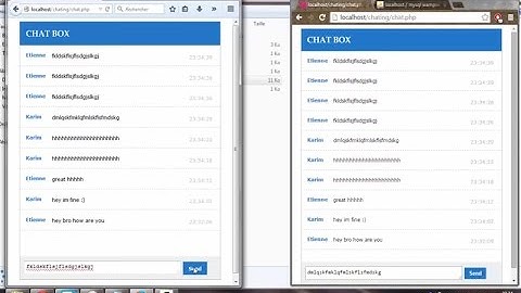 Best chat box using Php and Ajax tutorial for beginners - PART1