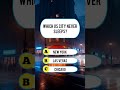 Which U.S City Never Sleeps? 🤔 #quiz #quiztime